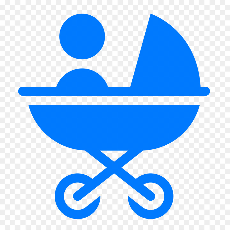 Poussette Bébé，Bleu PNG