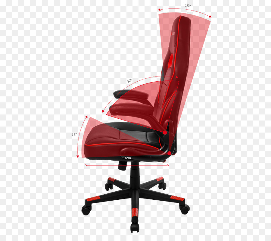 Chaise De Bureau Rouge，Confort PNG