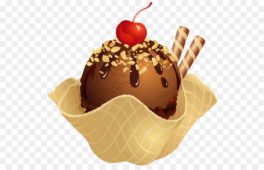 Glace Au Chocolat，Dessert PNG