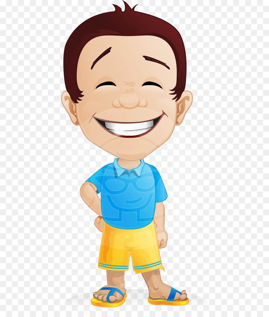 Garçon De Dessin Animé，Souriant PNG