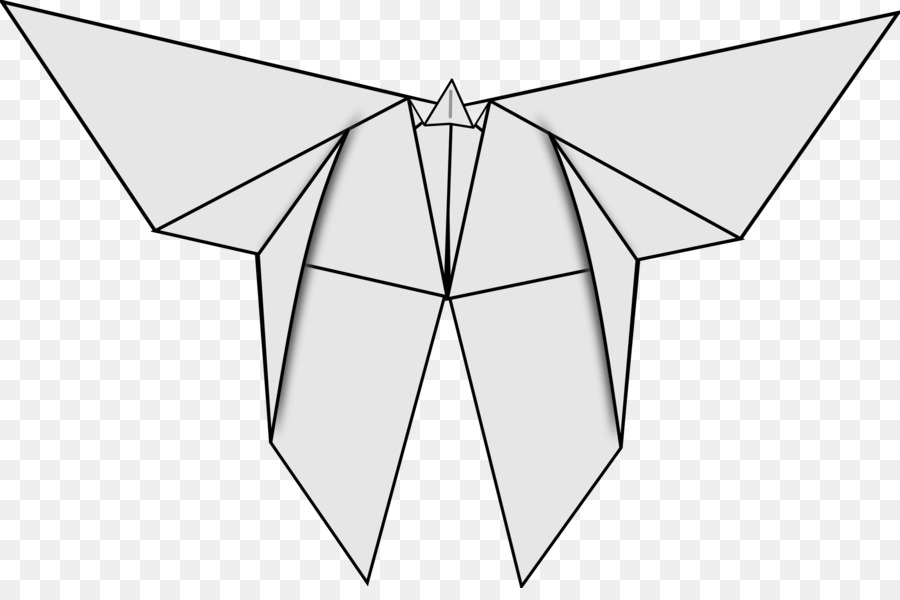 Papillon Origami，Papier PNG