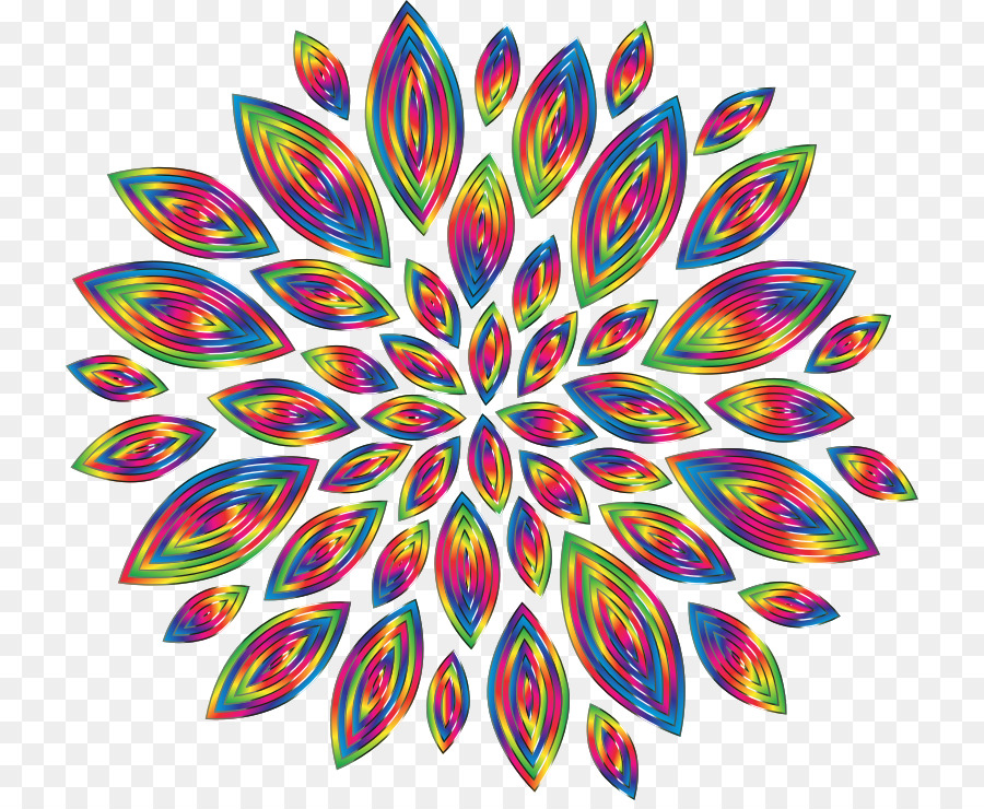 Mandala Coloré，Modèle PNG