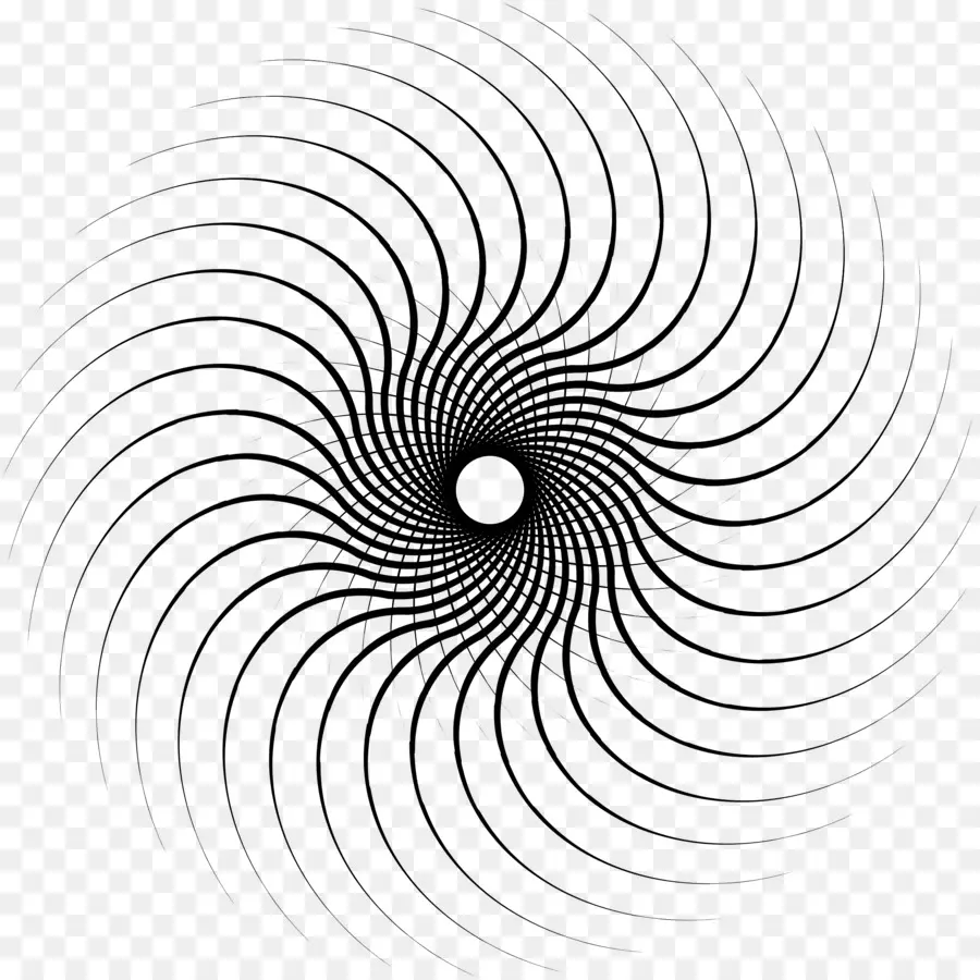 Motif En Spirale，Illusion D'optique PNG