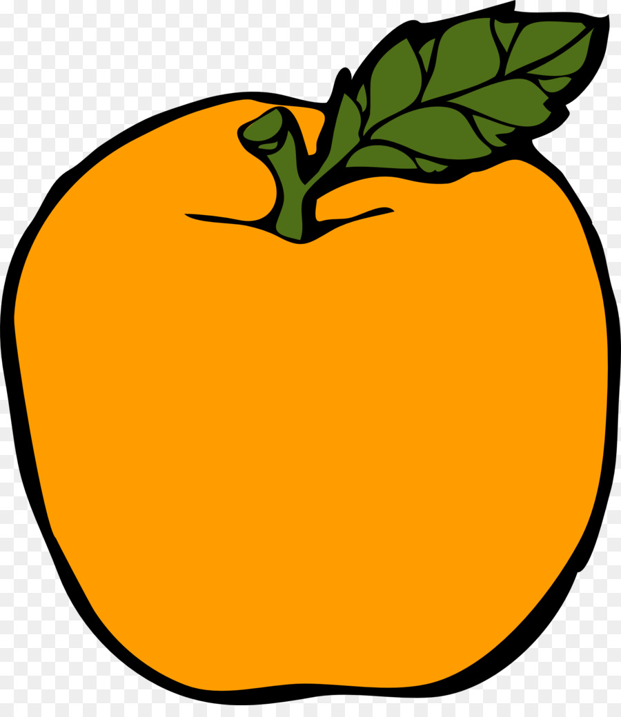 Pomme Orange，Feuille PNG