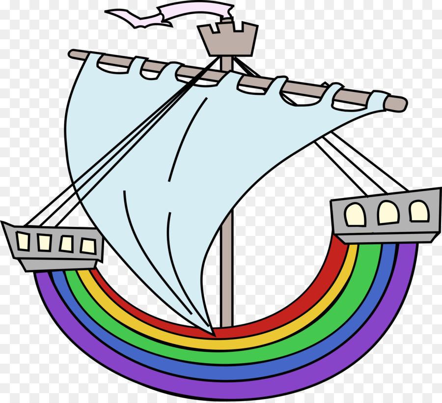 Bateau Arc En Ciel，Naviguer PNG