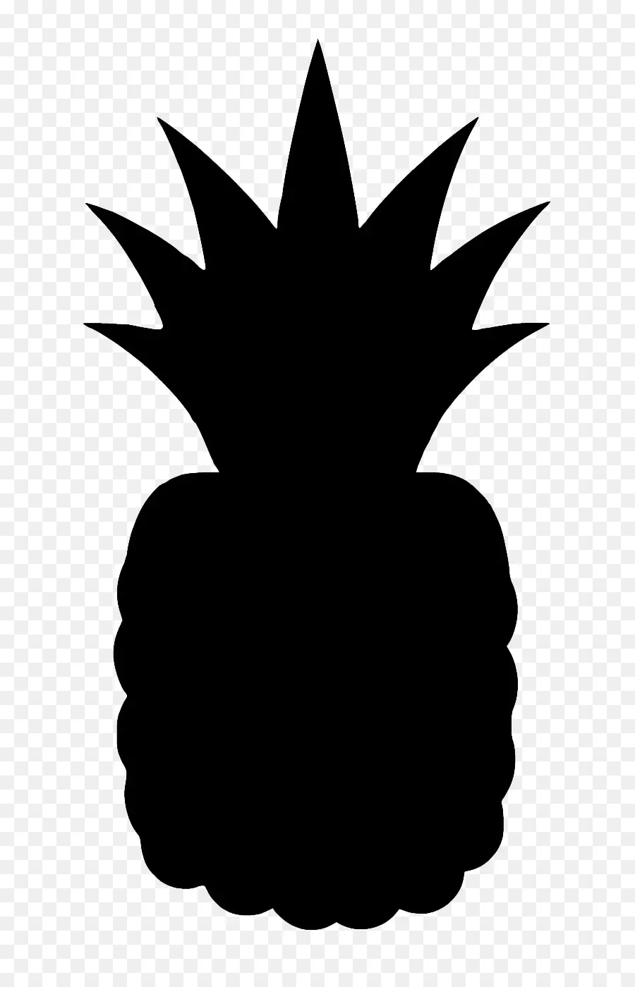 Silhouette D'ananas，Fruit PNG