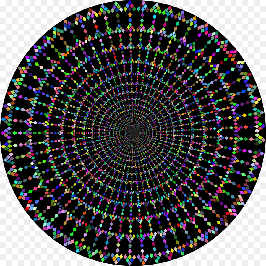 Mandala Coloré，Modèle PNG