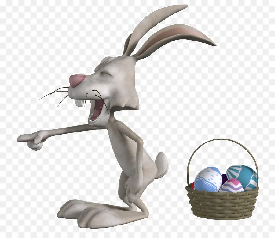 Lapin De Pâques，Panier PNG