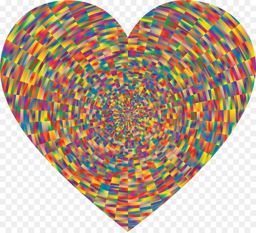 Coeur Coloré，Plaid PNG