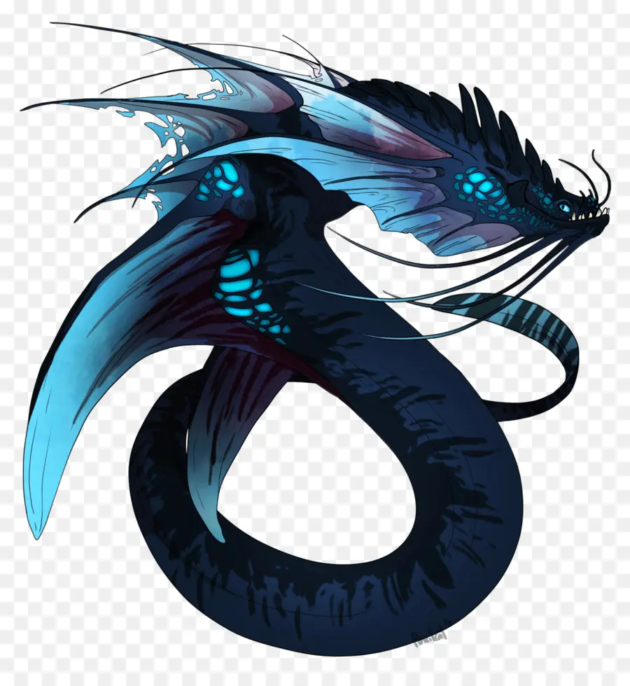 Dragon Bleu，Mythique PNG