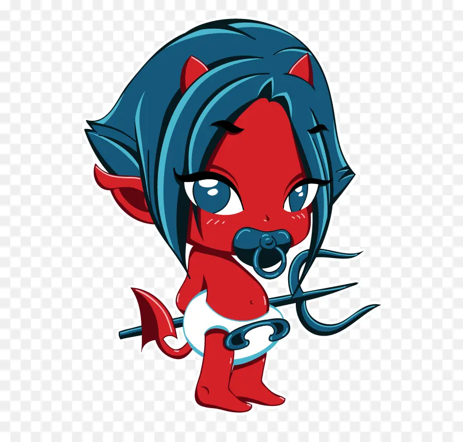 Bébé Diable Rouge，Sucette PNG