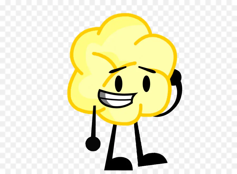 Personnage De Pop Corn，Jaune PNG