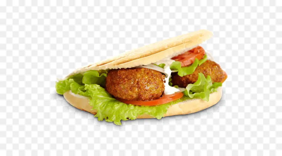 Sandwich Aux Falafels，Végétarien PNG