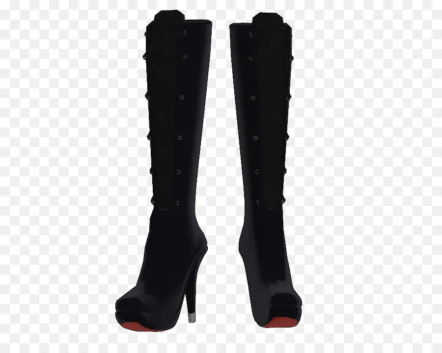 Bottes Noires，Talons Hauts PNG