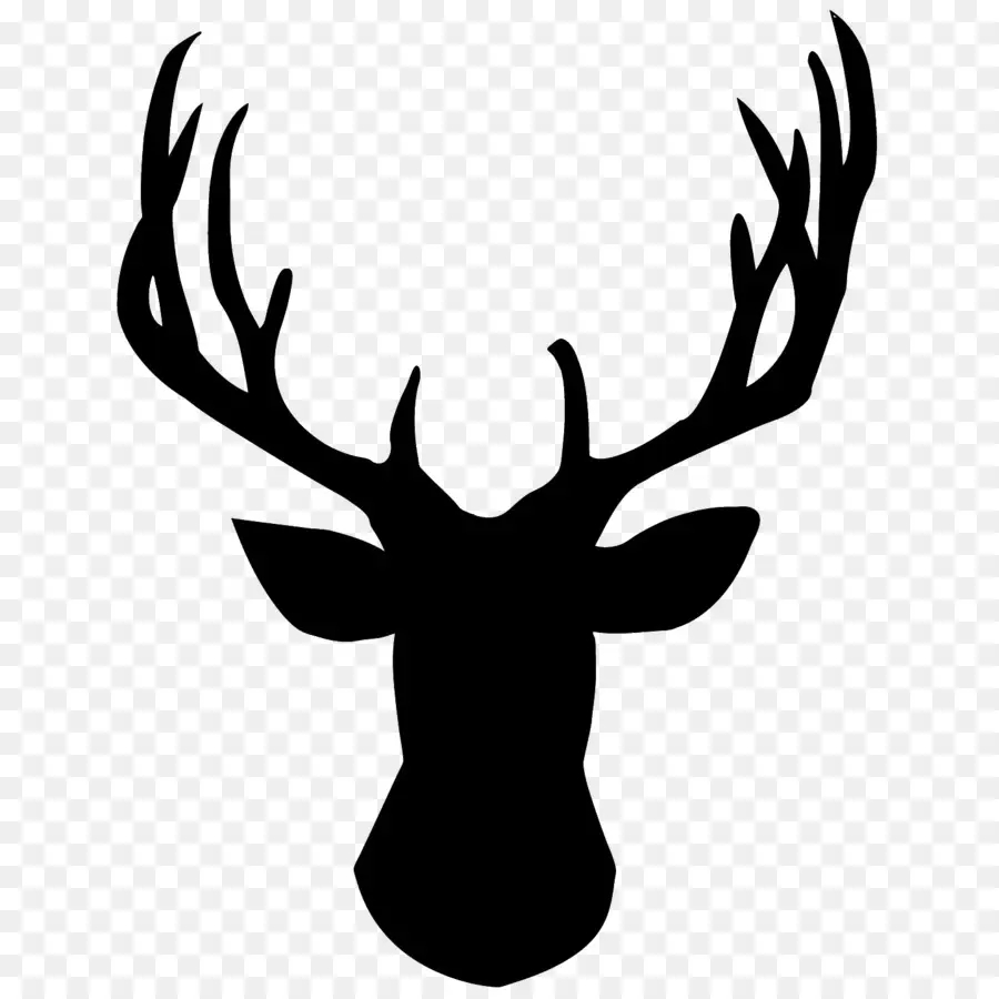 Silhouette De Cerf，Bois PNG