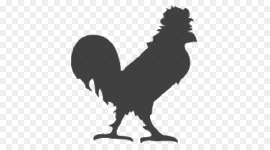 Silhouette De Poulet Noir，Volaille PNG