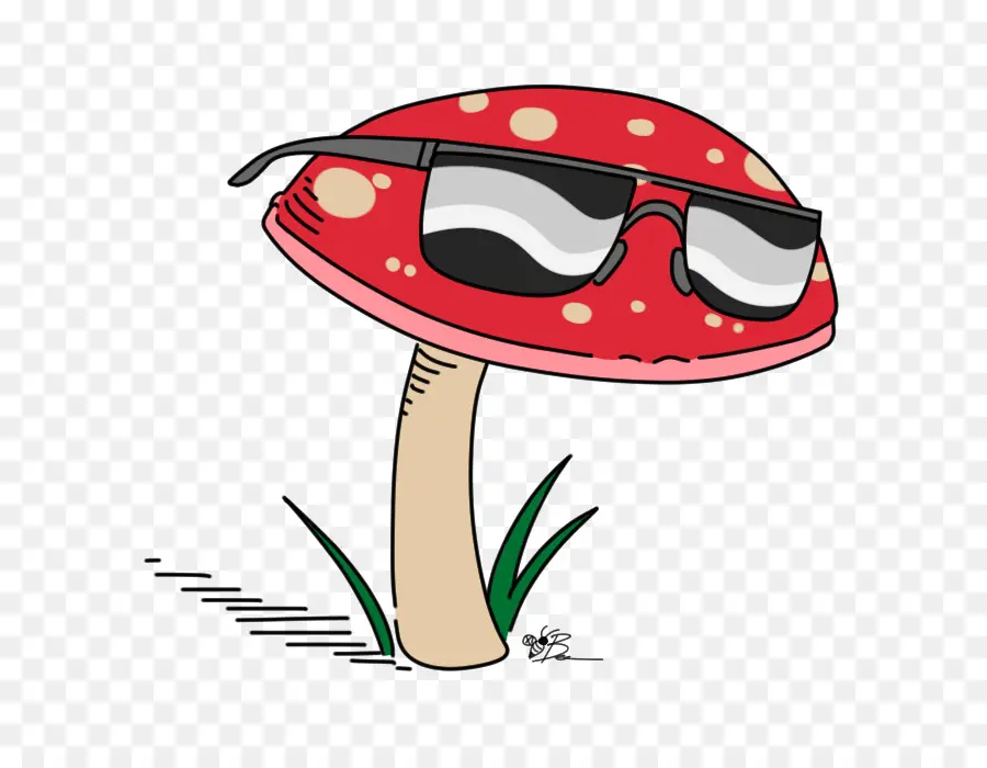 Champignon Avec Lunettes De Soleil，Champignons PNG