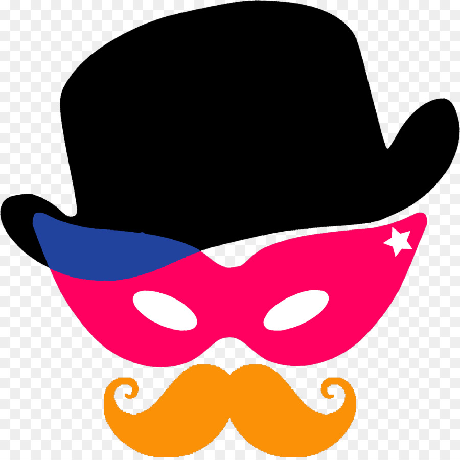 Masque Et Chapeau，Déguisement PNG