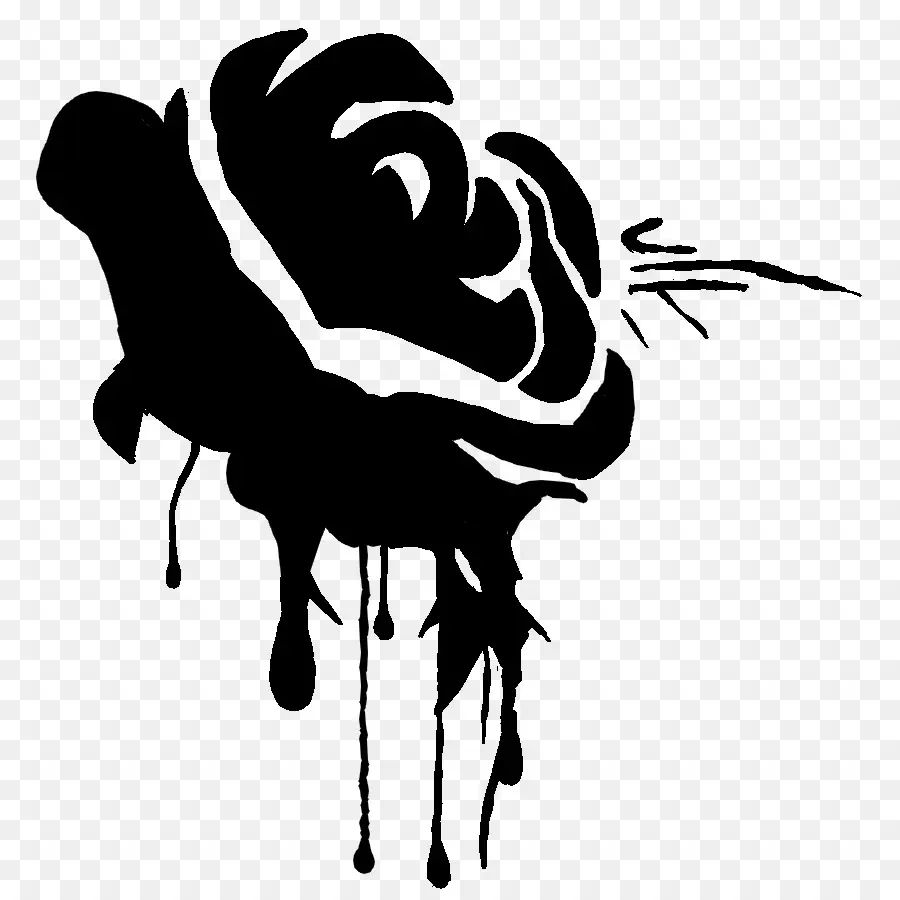 Noir Rose，Dessin PNG