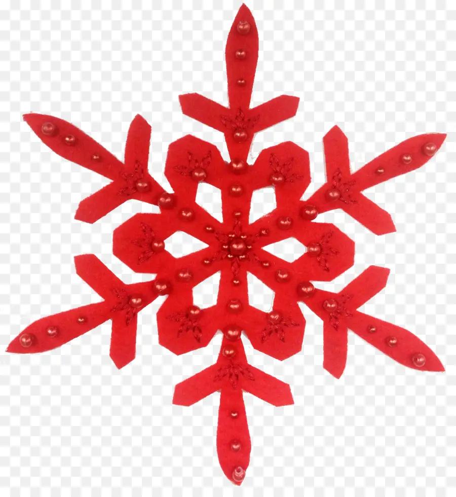 Flocon De Neige Rouge，Hiver PNG