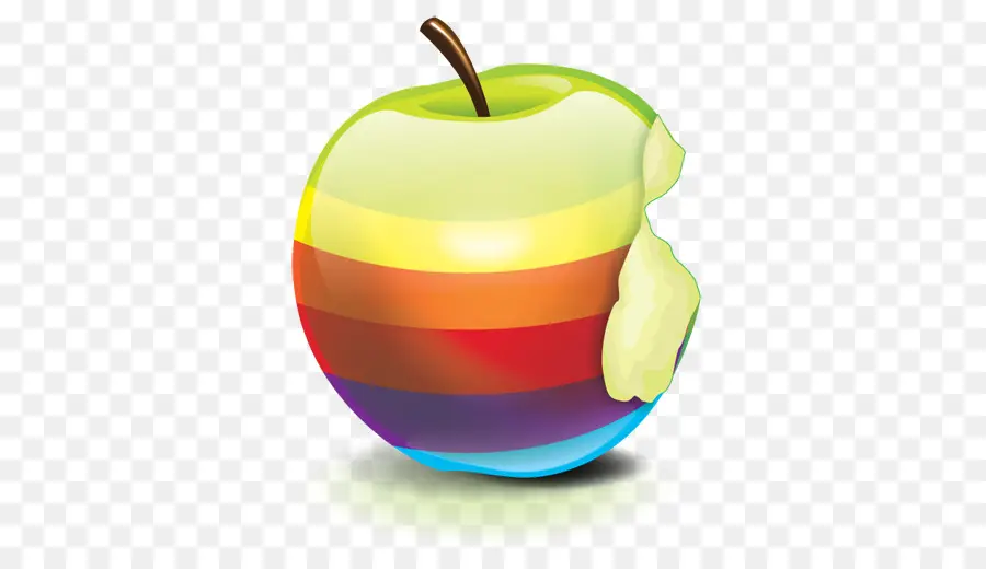 Pomme Arc En Ciel，Coloré PNG