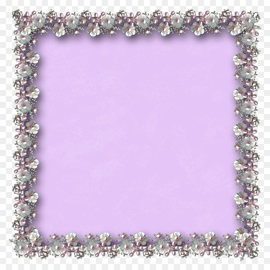 Cadre Décoratif，Violet PNG