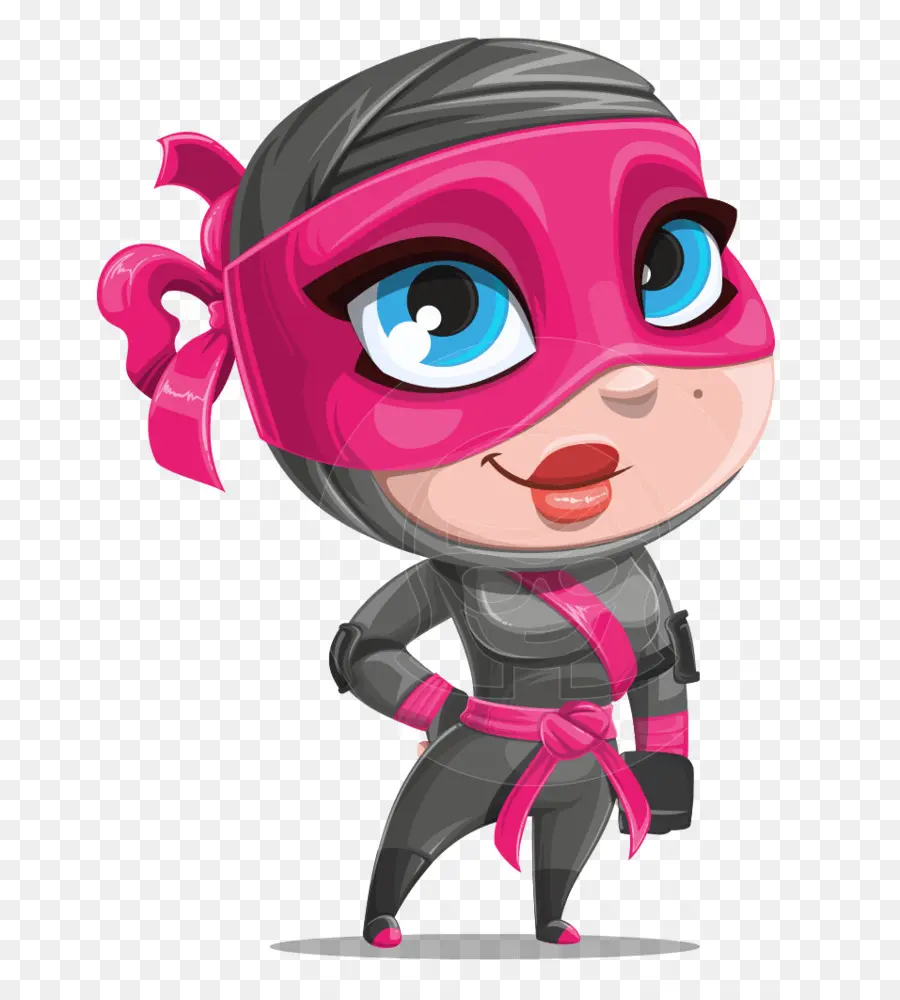 Ninja De Dessin Animé，Rose PNG