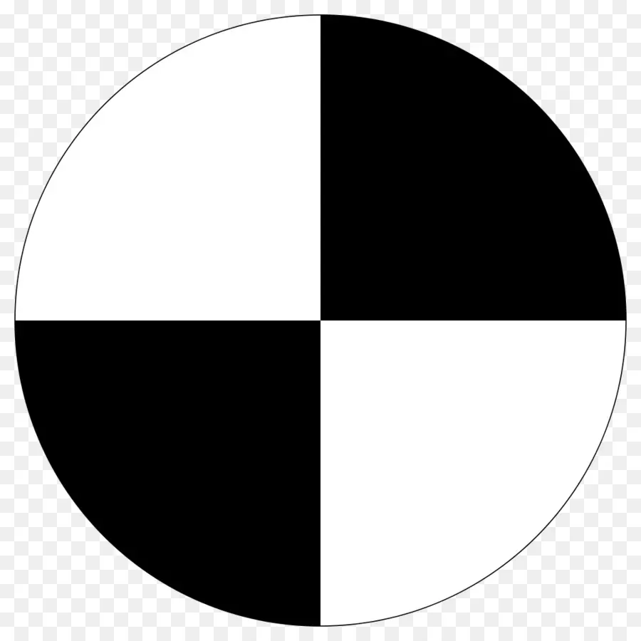 Cercle，Noir Et Blanc PNG