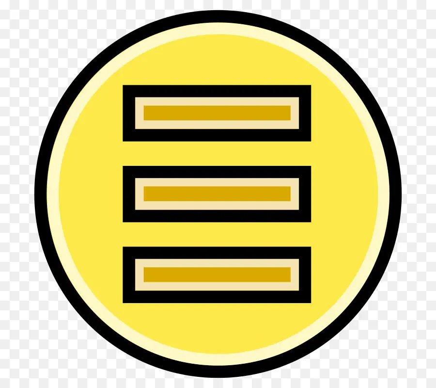 Symbole Jaune，Cercle PNG