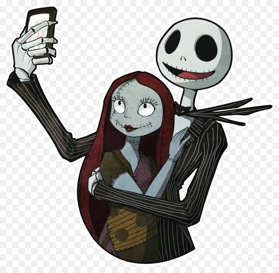 Squelette Et Poupée，Selfie PNG