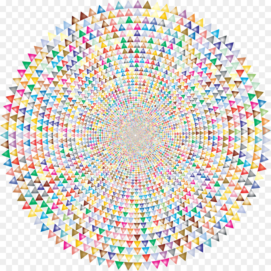 Mandala Coloré，Modèle PNG