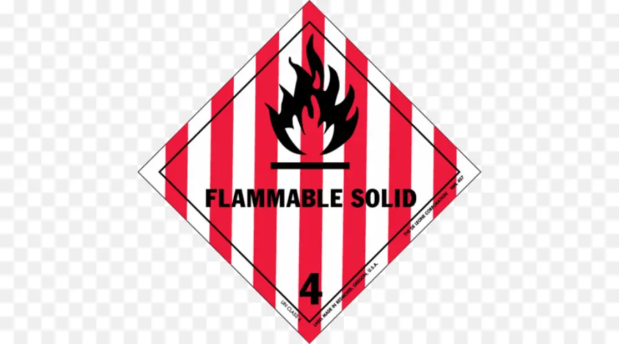 Solide Inflammable，Danger PNG