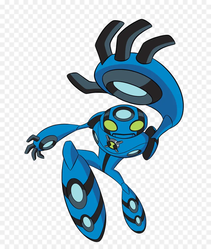 Extraterrestre Bleu，Dessin Animé PNG