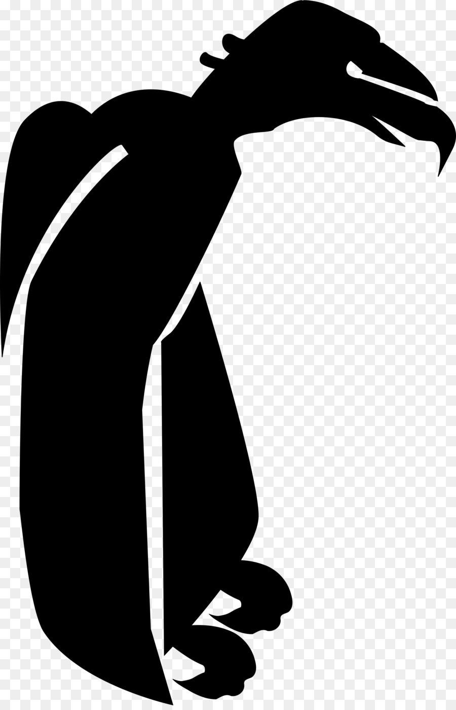 Silhouette De Vautour，Noir PNG