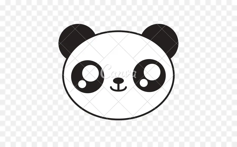 Visage De Panda，Mignon PNG