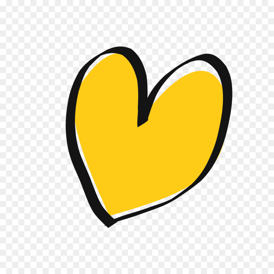 Coeur Jaune，Amour PNG