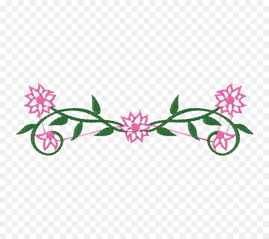 Bordure Florale，Fleurs PNG