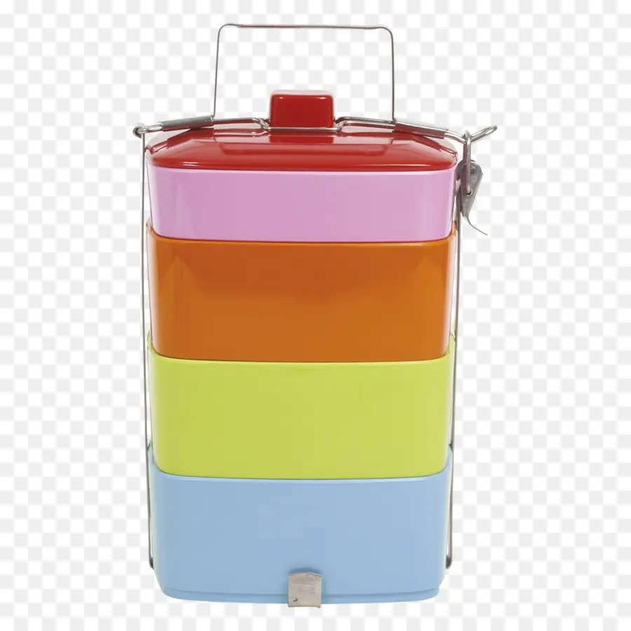 Boîte Tiffin Colorée，Boîte à Déjeuner PNG