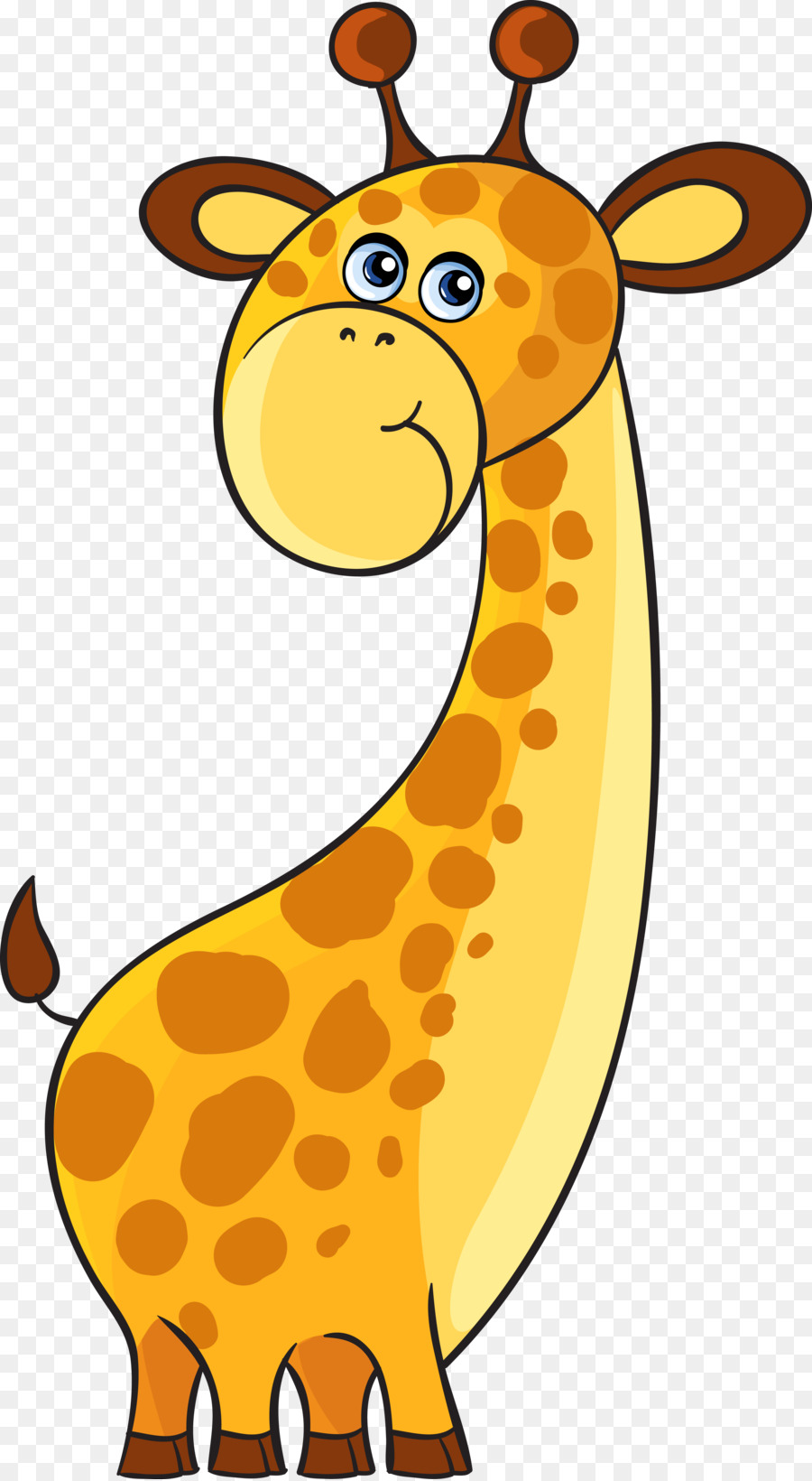 Girafe De Dessin Animé，Long Cou PNG