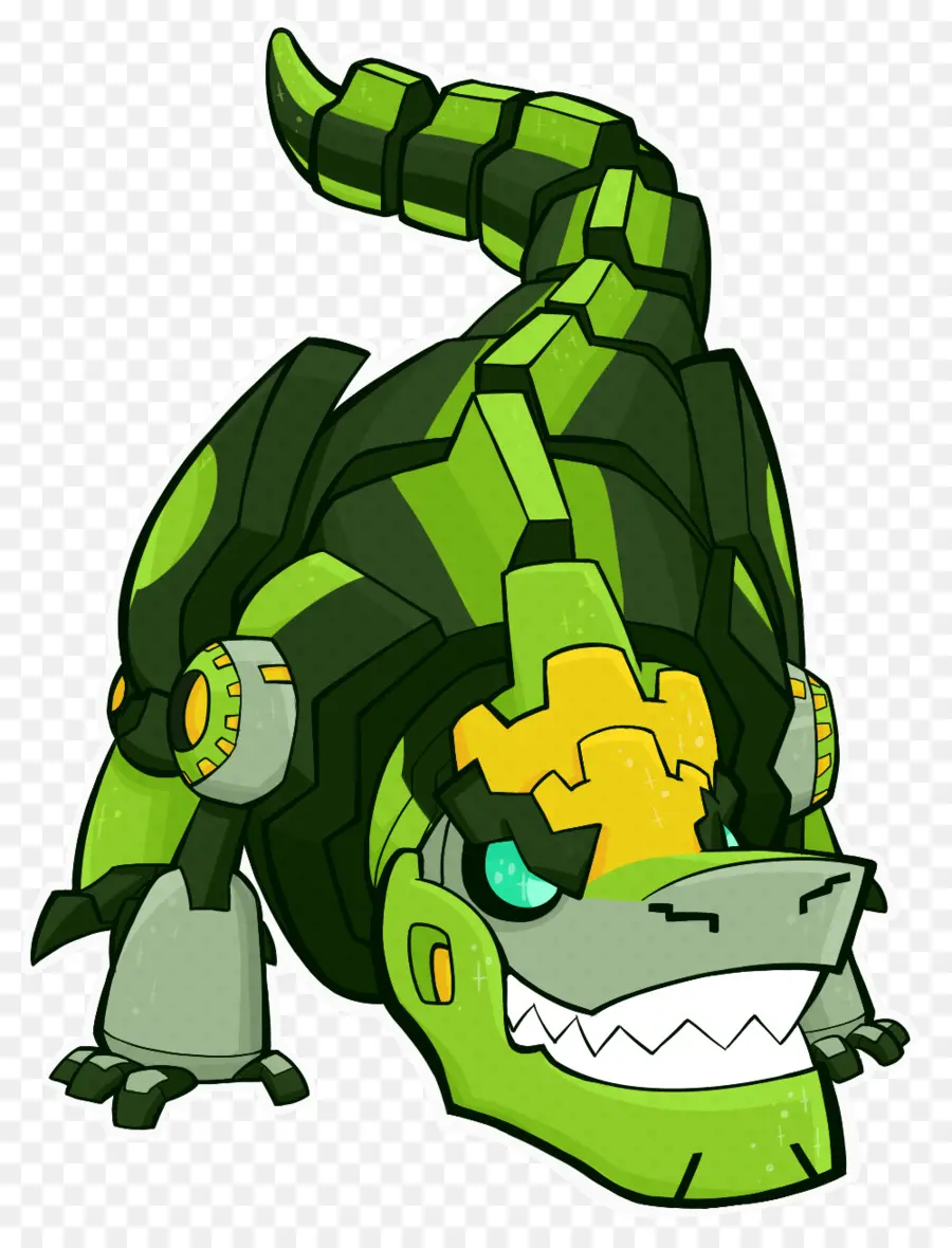 Dinosaure Robotique Vert，Dinosaure PNG