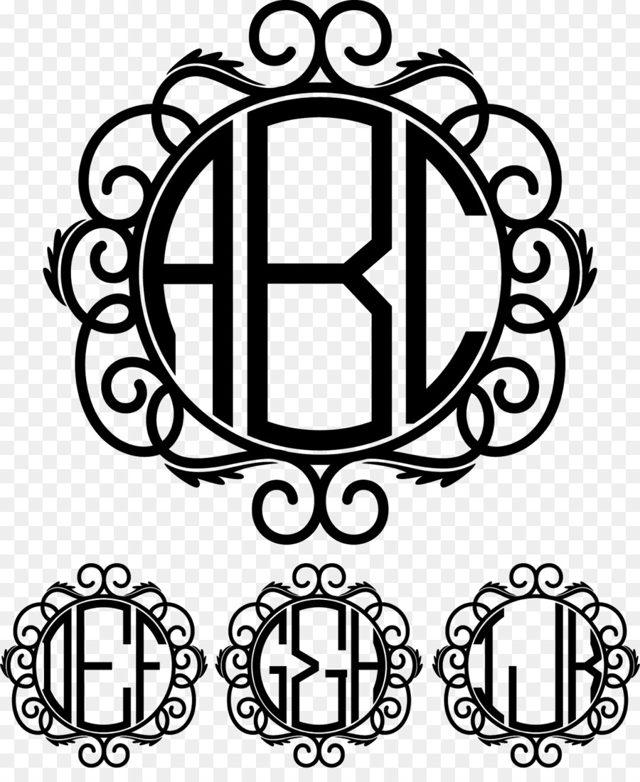 Monogramme，Initiales PNG