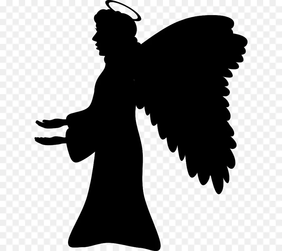 Silhouette D'ange，Ailes PNG