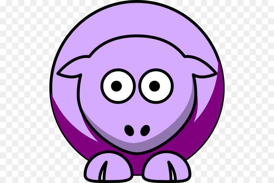 Mouton Rose，Dessin Animé PNG