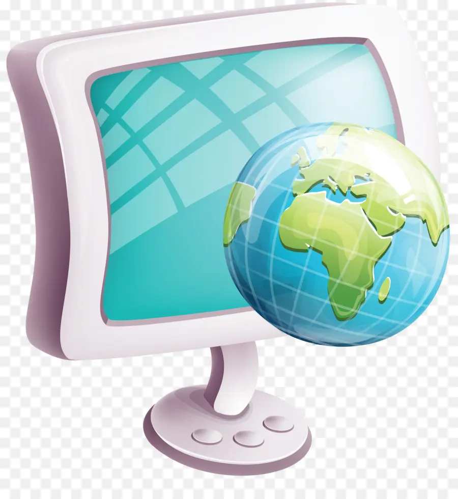 Ordinateur Et Globe，Internet PNG