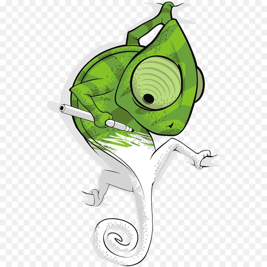 Caméléon Vert，Feuille PNG