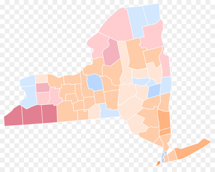 Carte De L'État De New York，État PNG