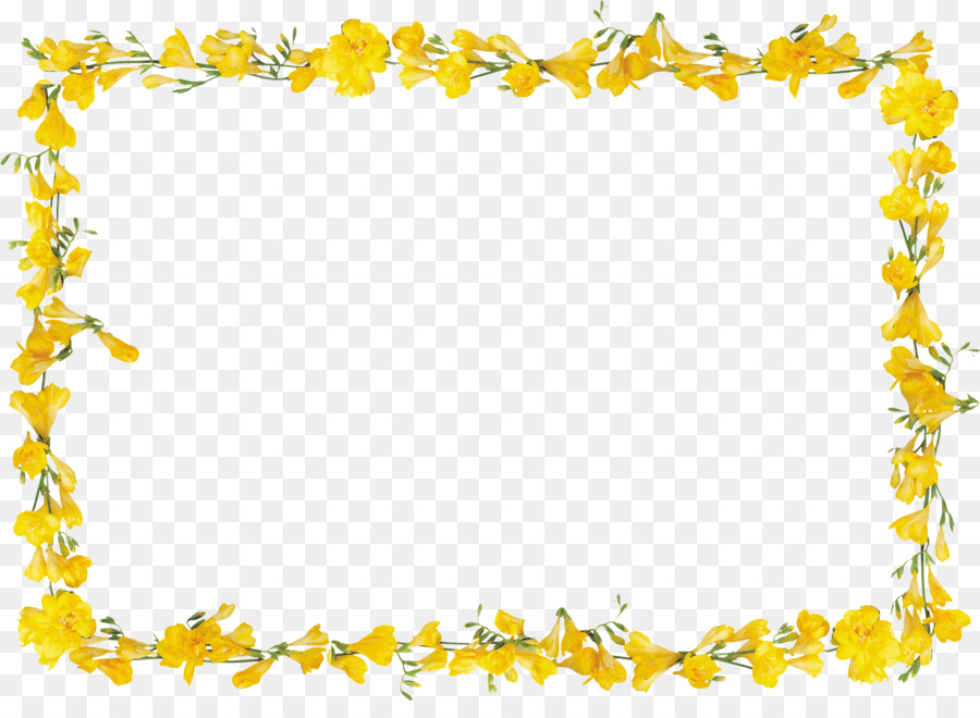 Cadre De Fleurs，Frontière PNG