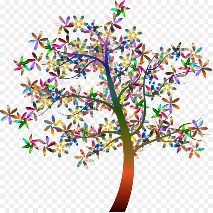 Arbre Coloré，Feuilles PNG