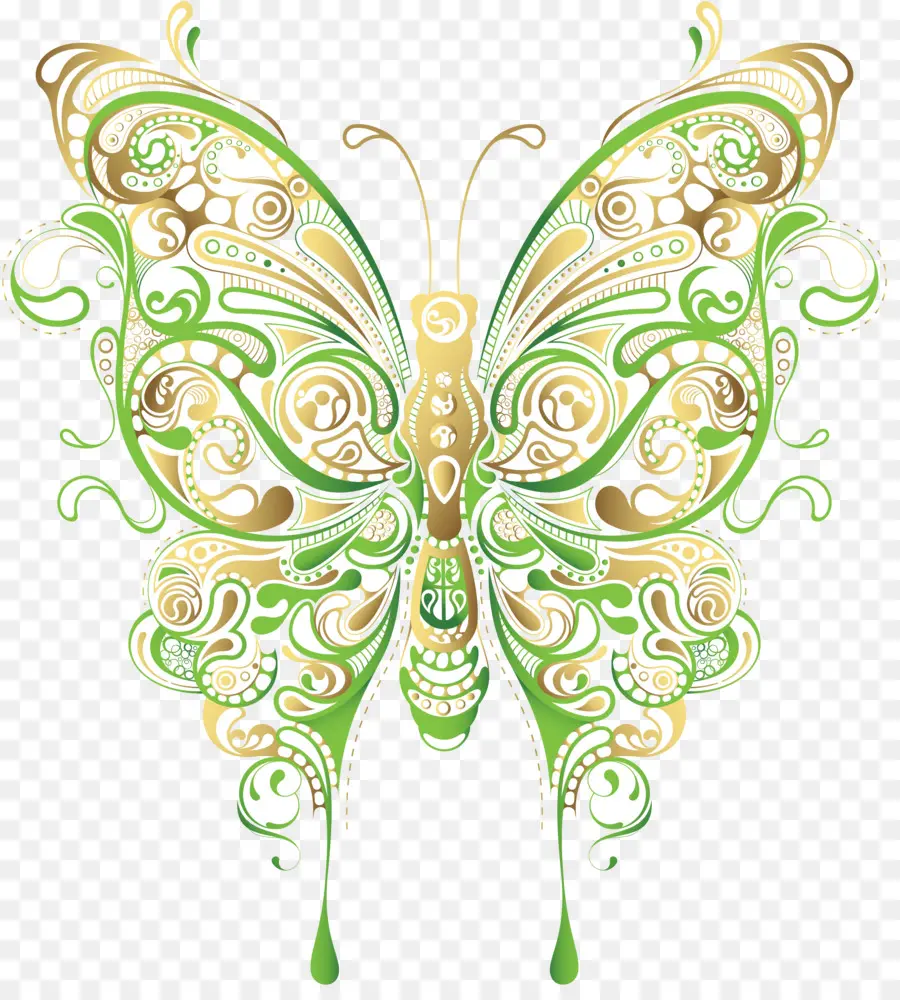 Papillon，Fleur PNG