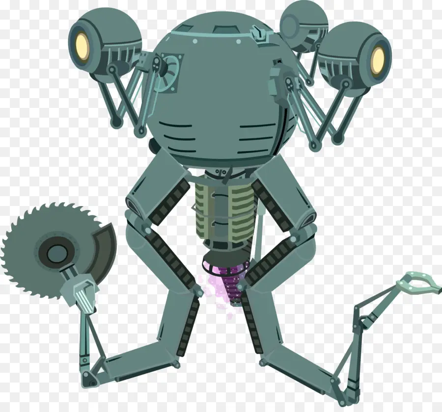 Robot Avec Scie，Machine PNG